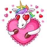 Unicorn WhatsApp Sticker #6