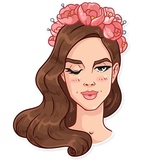 Lana Del Rey WhatsApp Sticker #15