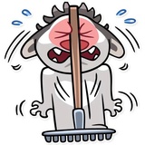 Chuck the Husky WhatsApp Sticker #16