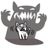 Chuck the Husky WhatsApp Sticker #4