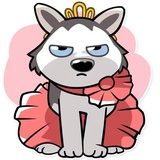 Chuck the Husky WhatsApp Sticker #8