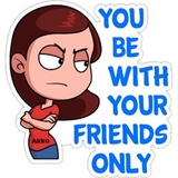 Love breakup fight WhatsApp Sticker #17