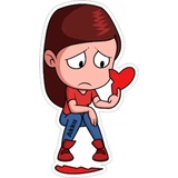 Love breakup fight WhatsApp Sticker #2