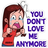 Love breakup fight WhatsApp Sticker #24