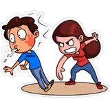 Love breakup fight WhatsApp Sticker #25