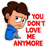 Love breakup fight WhatsApp Sticker #6