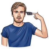 PewDiePie WhatsApp Sticker #22