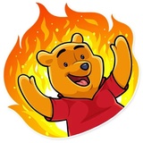 Winnie the Pooh WhatsApp Sticker #17
