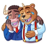 Bull & Bear WhatsApp Sticker pack