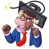 Bull & Bear WhatsApp Sticker #24