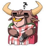 Ringo the Bull WhatsApp Sticker #11