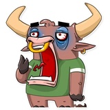 Ringo the Bull WhatsApp Sticker #14