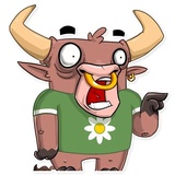 Ringo the Bull WhatsApp Sticker #17