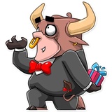 Ringo the Bull WhatsApp Sticker #21