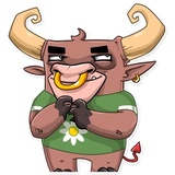Ringo the Bull WhatsApp Sticker #22