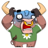 Ringo the Bull WhatsApp Sticker #23
