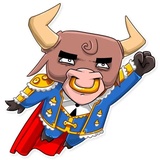 Ringo the Bull WhatsApp Sticker #24