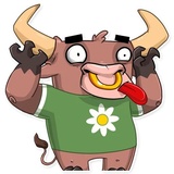 Ringo the Bull WhatsApp Sticker #26