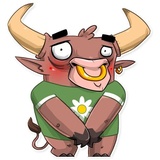 Ringo the Bull WhatsApp Sticker #7