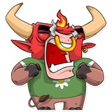 Ringo the Bull WhatsApp Sticker #8