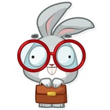 Boo the Bunny WhatsApp Sticker #15