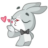 Boo the Bunny WhatsApp Sticker #2