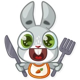 Boo the Bunny WhatsApp Sticker #22