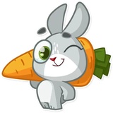 Boo the Bunny WhatsApp Sticker #24