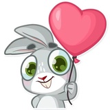Boo the Bunny WhatsApp Sticker #28
