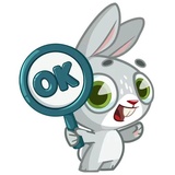 Boo the Bunny WhatsApp Sticker #3