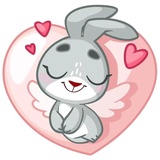Boo the Bunny WhatsApp Sticker #6