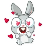 Boo the Bunny WhatsApp Sticker #7