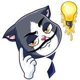 Catvador Dali WhatsApp Sticker #15