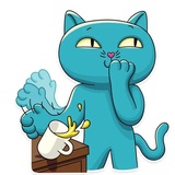 Cat My Life WhatsApp Sticker #26