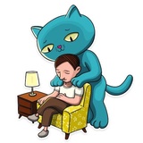 Cat My Life WhatsApp Sticker #6