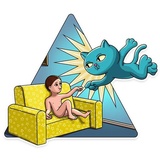 Cat My Life WhatsApp Sticker #9