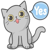 Cat Fullmoon WhatsApp Sticker #16