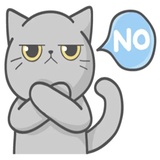 Cat Fullmoon WhatsApp Sticker #17