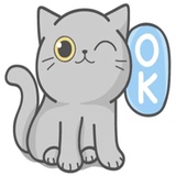 Cat Fullmoon WhatsApp Sticker #18