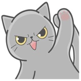 Cat Fullmoon WhatsApp Sticker #27