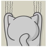 Cat Fullmoon WhatsApp Sticker #28