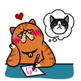 Fun Cat WhatsApp Sticker #8