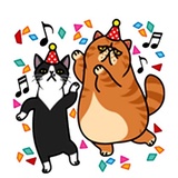 Fun Cat WhatsApp Sticker #9