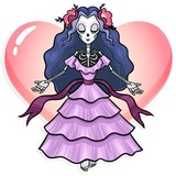 Catrina Calavera WhatsApp Sticker #20