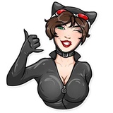 Catwoman WhatsApp Sticker #10
