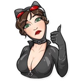 Catwoman WhatsApp Sticker #3
