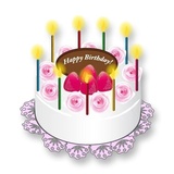 Birthday Cake and Balloons WhatsApp Sticker #11