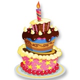 Birthday Cake and Balloons WhatsApp Sticker #14