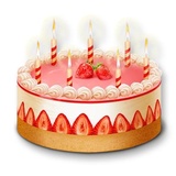 Birthday Cake and Balloons WhatsApp Sticker #15