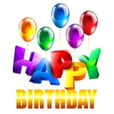 Birthday Cake and Balloons WhatsApp Sticker #2